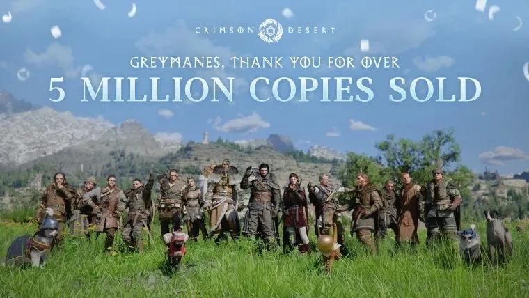 Crimson Desert przekroczyło 5 milionów sprzedanych egzemplarzy - nowy komercyjny kamień milowy dla RPG akcji