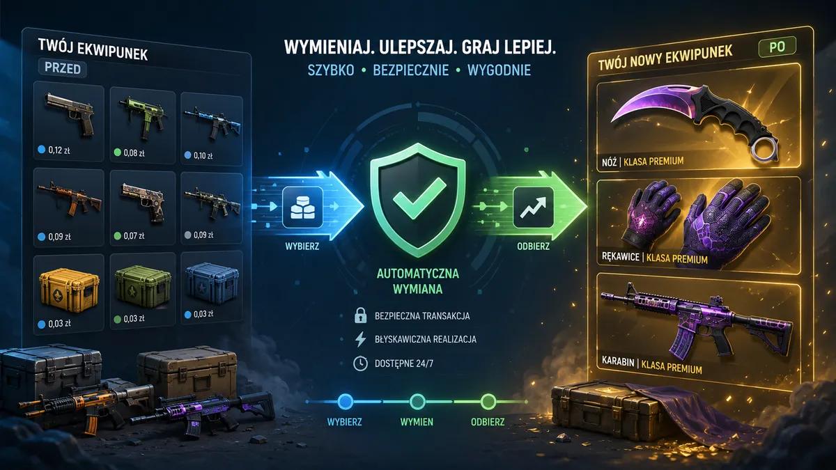 Wymiana skinów CS2: jak szybko i bezpiecznie ulepszyć ekwipunek?