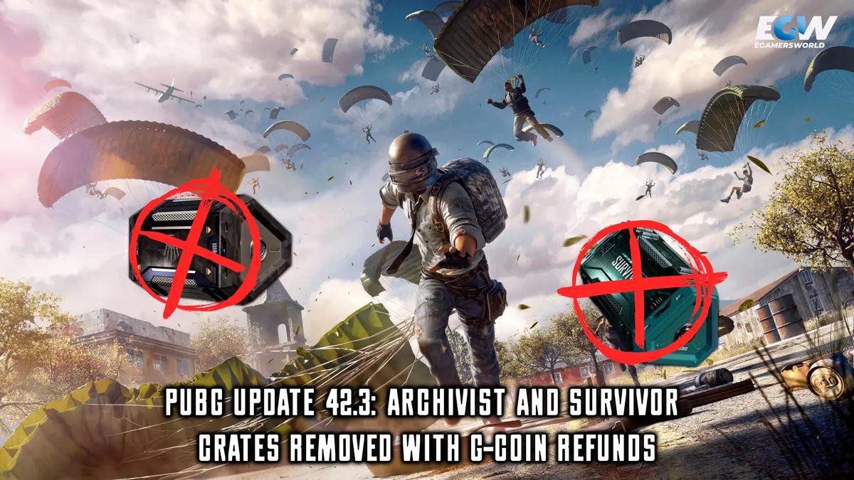 Aktualizacja PUBG 42.3: Usunięcie skrzynek „Archiwista” i „Ocalały” oraz zwrot G-Coinów