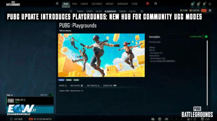 Aktualizacja PUBG wprowadza „Playgrounds”: nowe centrum trybów opartych na treściach tworzonych przez społeczność