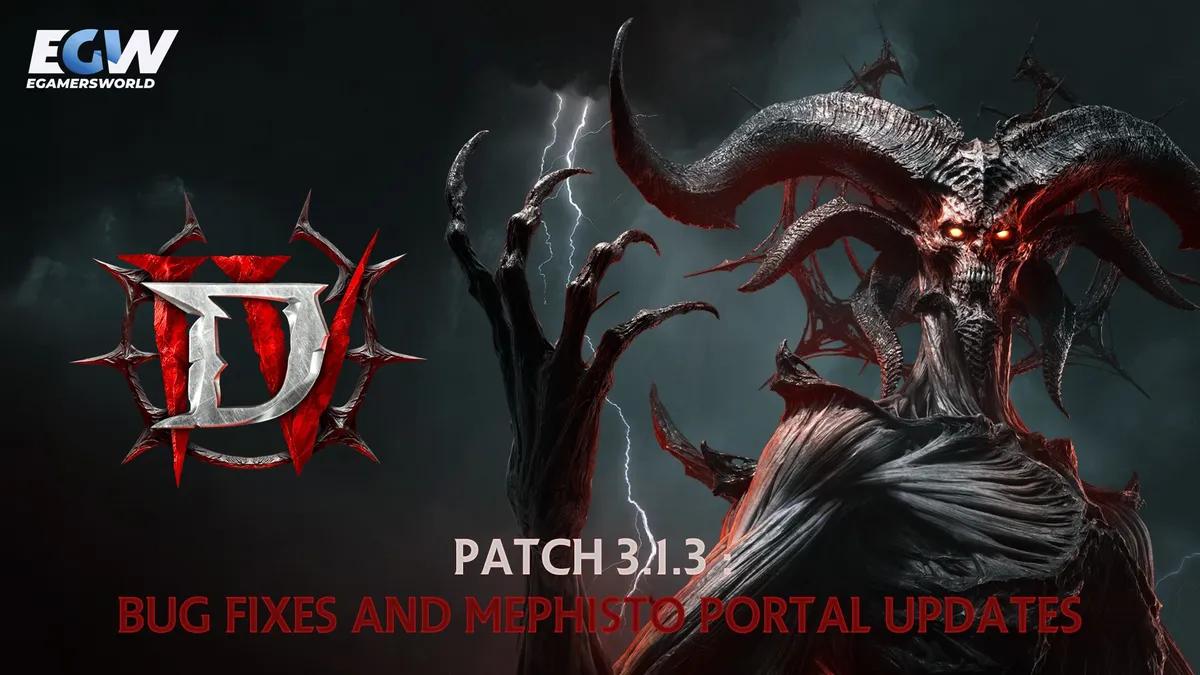 Analiza aktualizacji 3.1.3 do gry Diablo IV: poprawki błędów i zmiany dotyczące portalu Mefista
