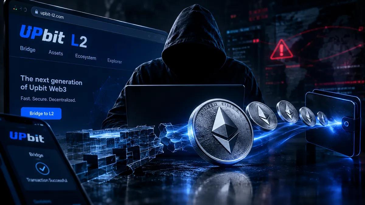 Oszuści stworzyli fałszywy Upbit L2 i ukradli 2 mln dolarów w ETH