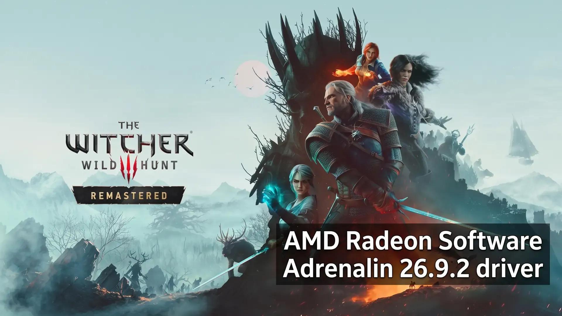 AMD wydaje sterownik do gry Wiedźmin 3 Remastered po problemach z kartami Radeon