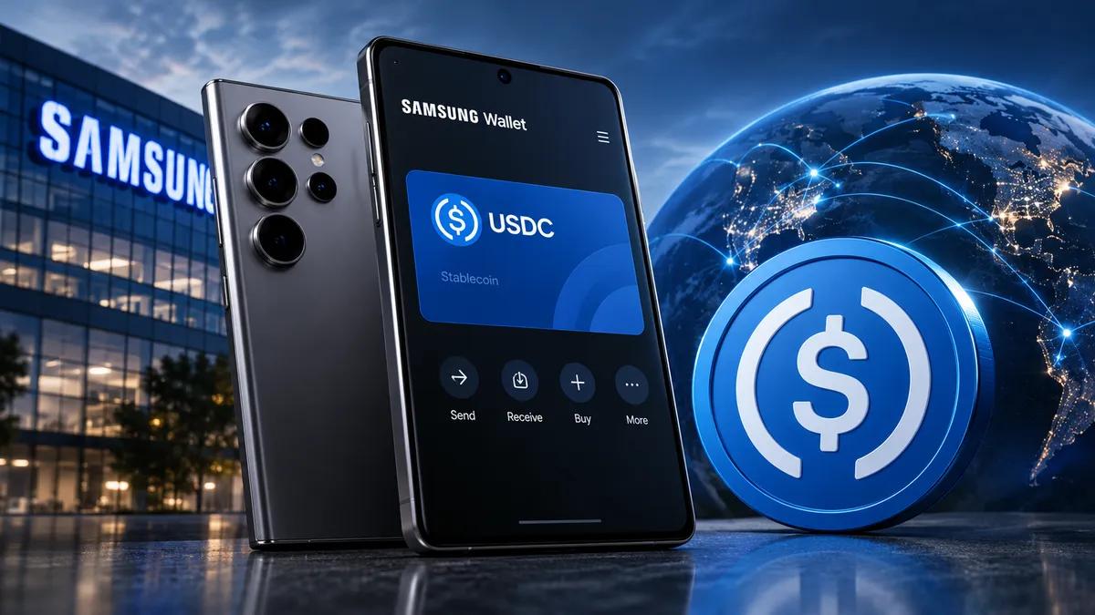 Samsung wprowadza USDC na 82 miliony telefonów z serii Galaxy
