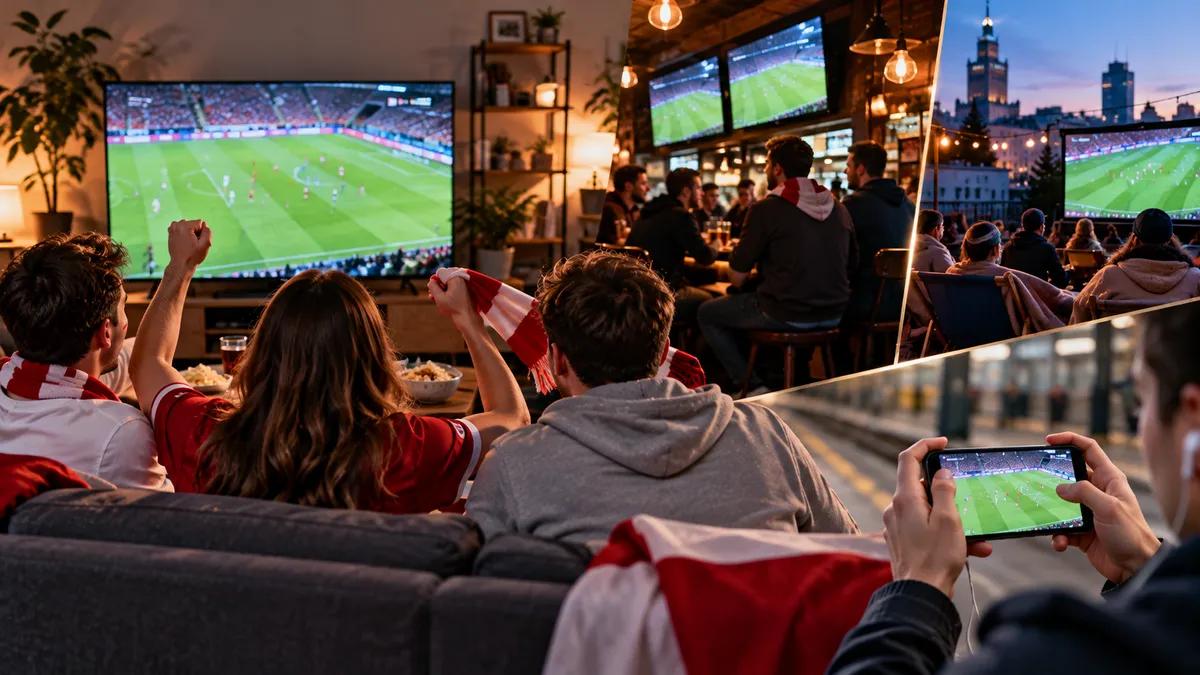 Sport poza stadionem: gdzie i jak Polacy oglądają najważniejsze wydarzenia