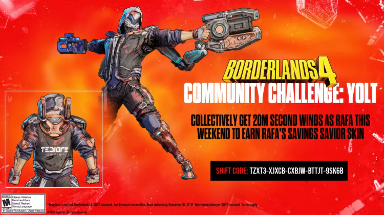 Borderlands 4: Darmowa skórka Rafa „Savings Savior” odblokowana za pomocą kodu SHiFT 1