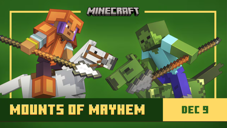 Minecraft potwierdza premierę aktualizacji Mounts Of Mayhem 2 na początku grudnia