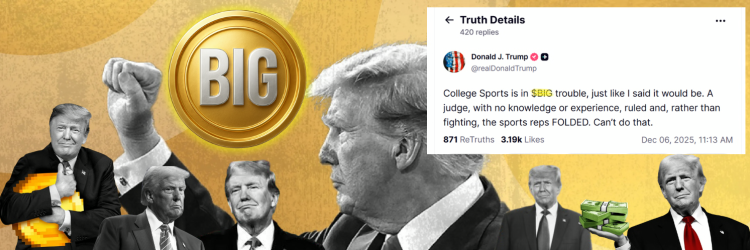 Trump Sparks $BIG Token Boom: Price Surges 19,000% After Truth Social Post 1