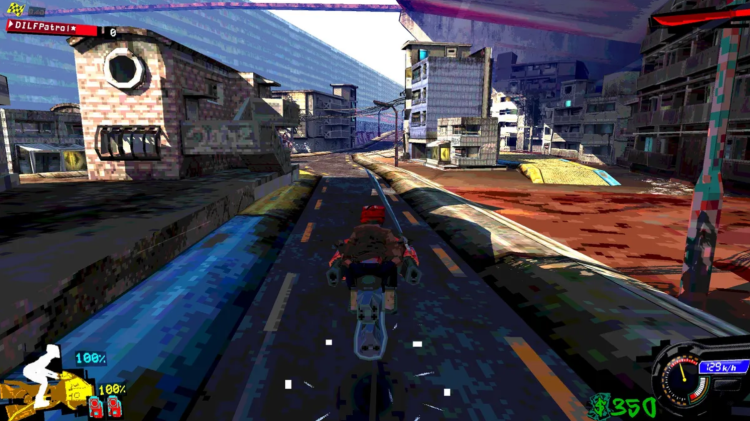 Z Desolation Of Rain World nadchodzi głośny i szybki Cyberpunk Racer 1